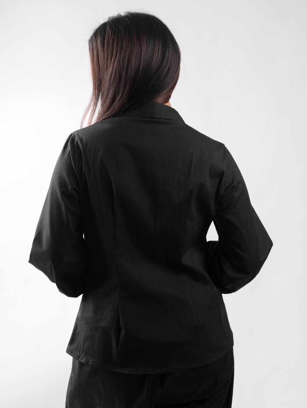 Classic Black Tailored Shirt
