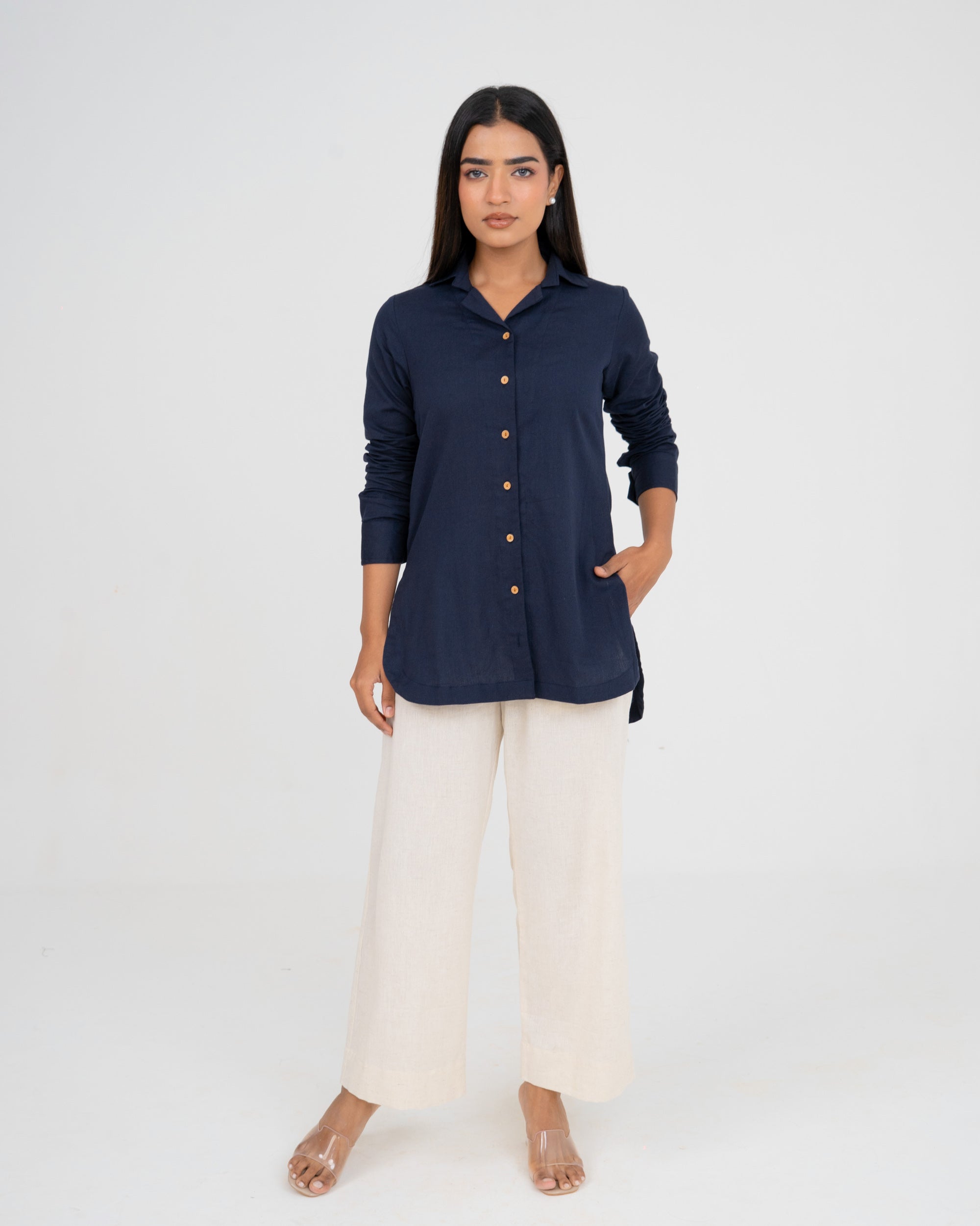 Solace Navy Blue Shirt