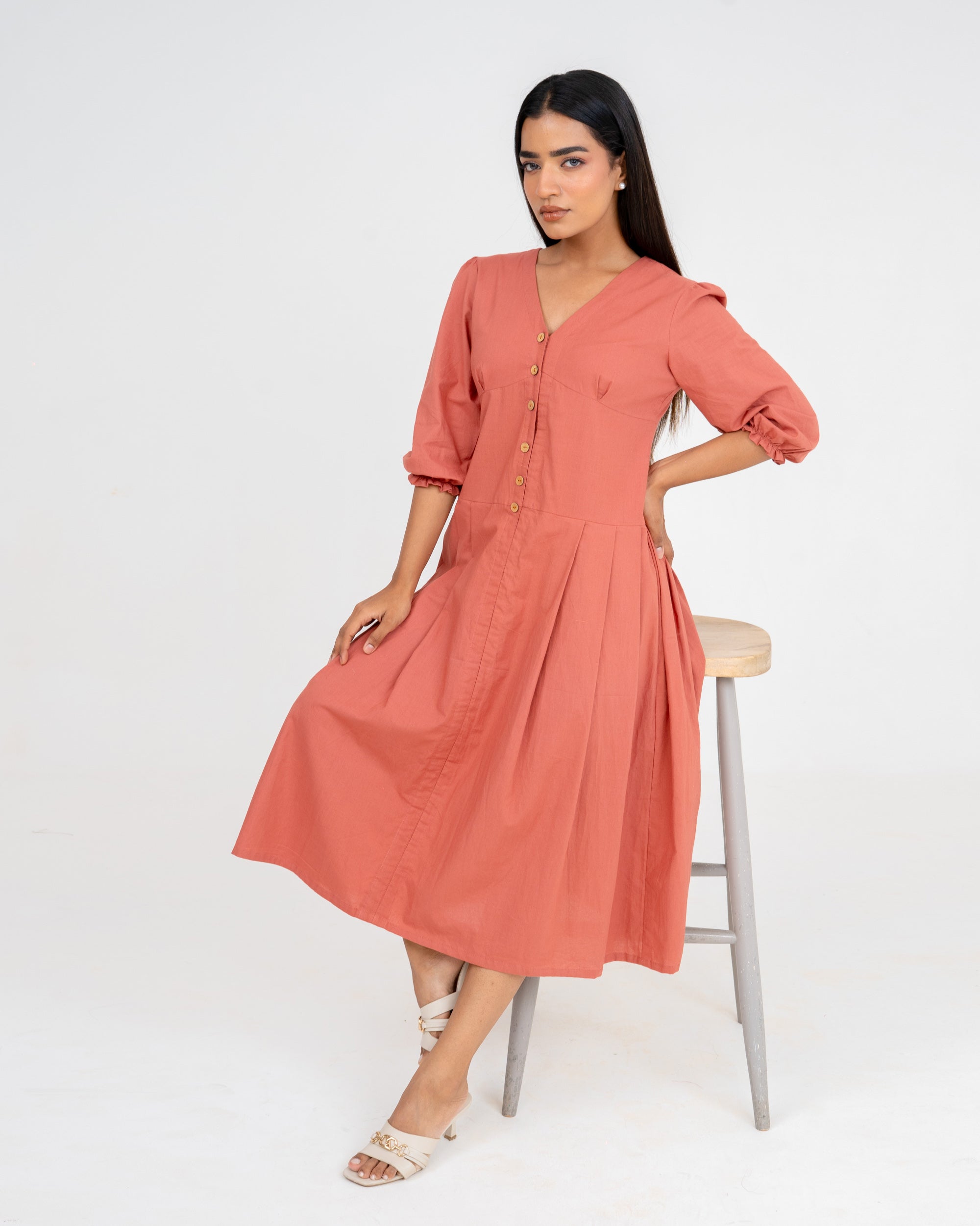 Nova Dusty Rose Dress
