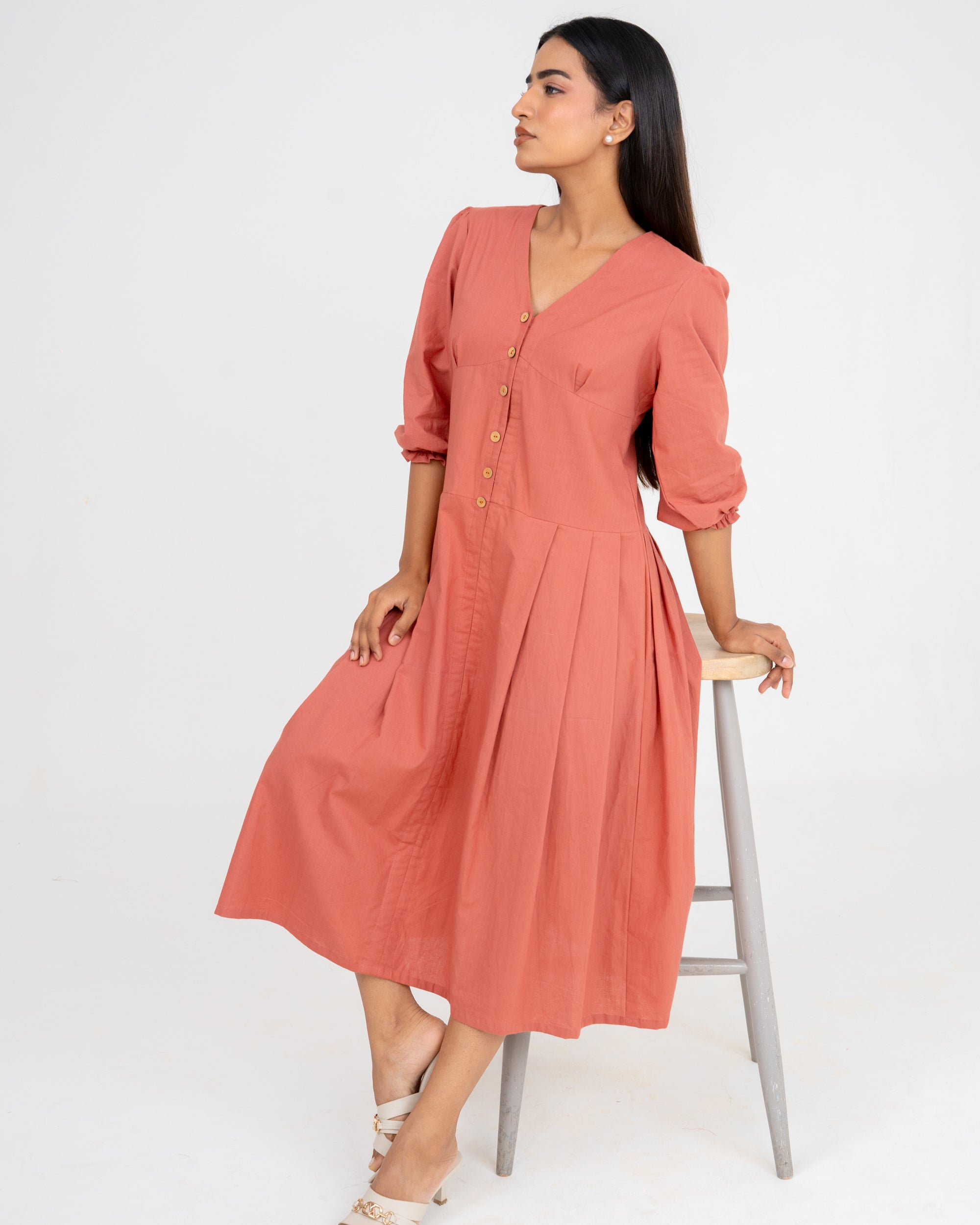 Nova Dusty Rose Dress