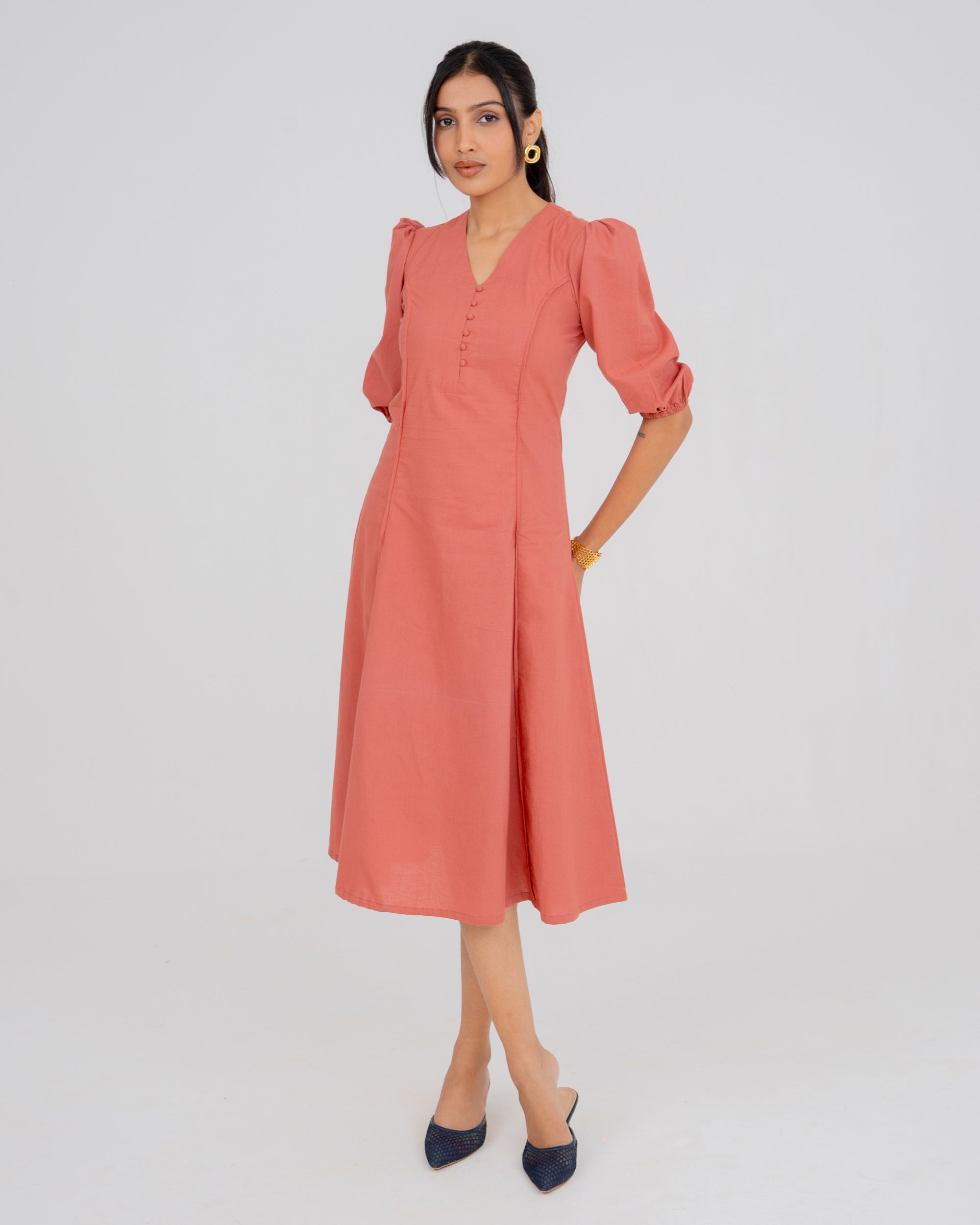 Elin Dusty Rose Dress