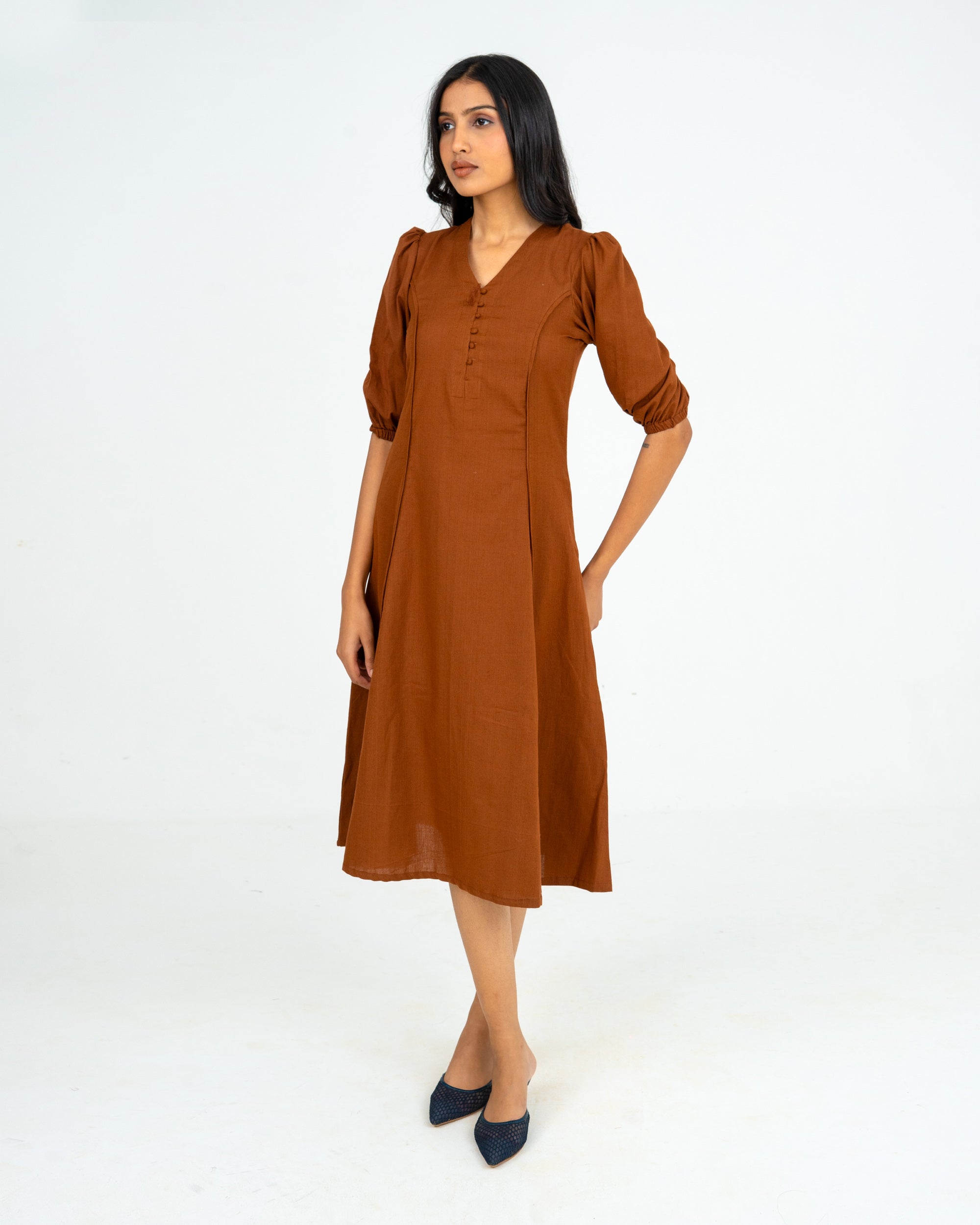 Elin Brown Dress