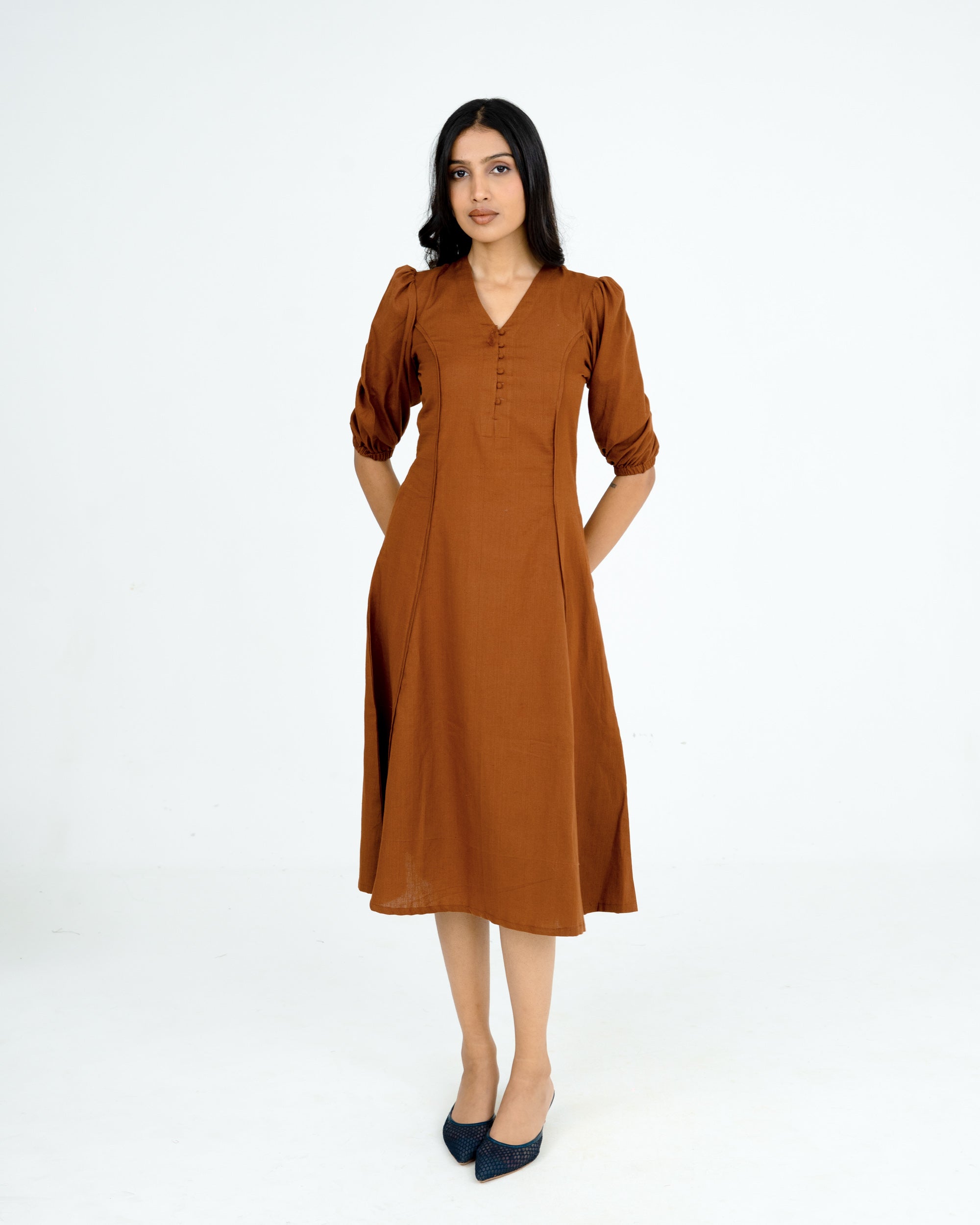 Elin Brown Dress