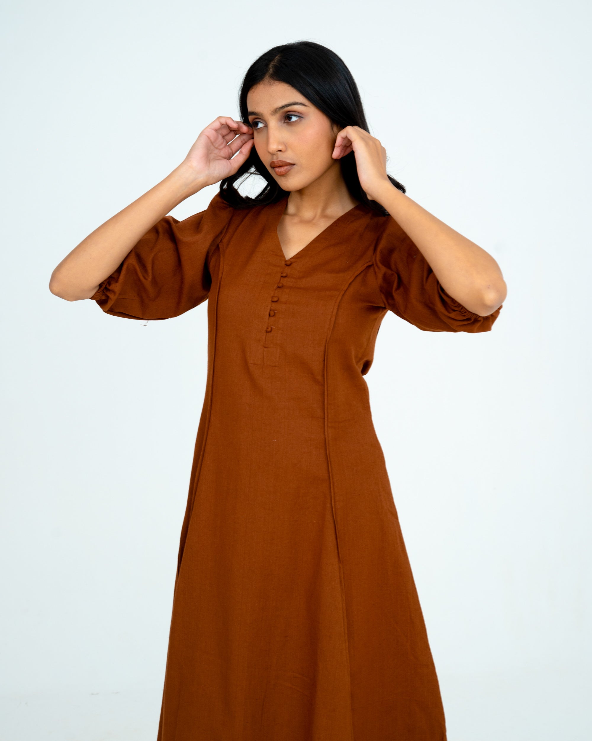 Elin Brown Dress