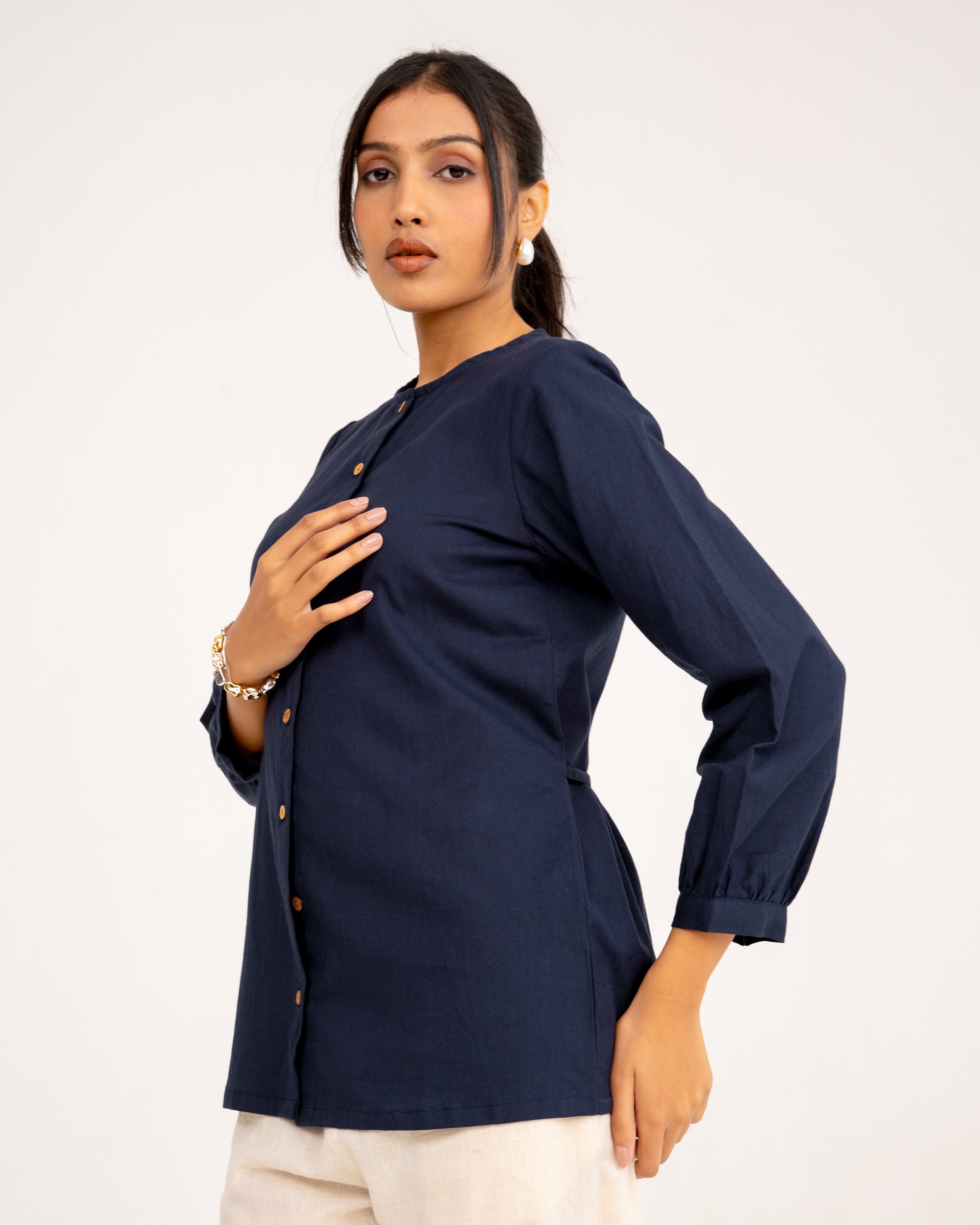 Nysa Navy Blue Top