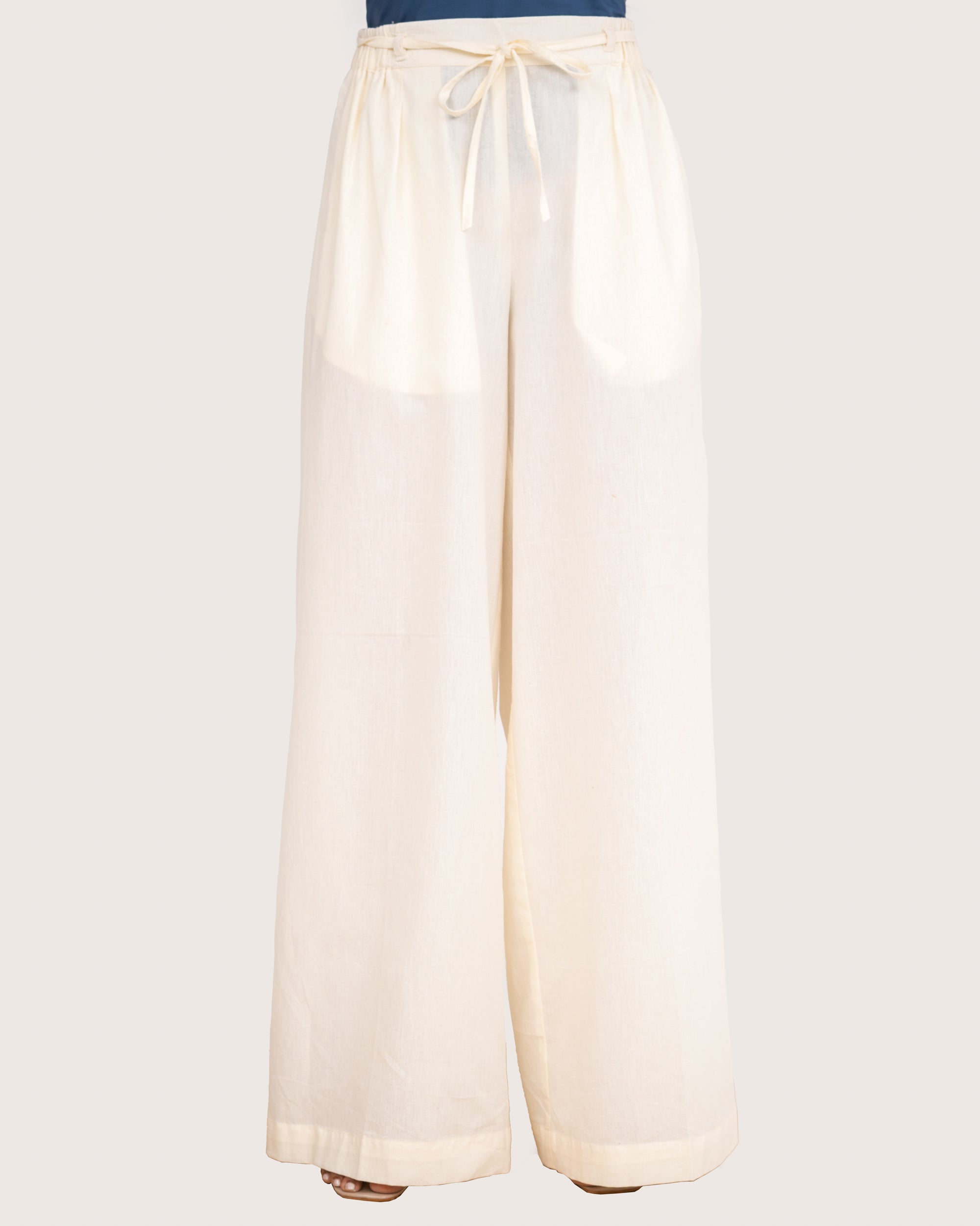 Orin Ivory Drawstrings Pants