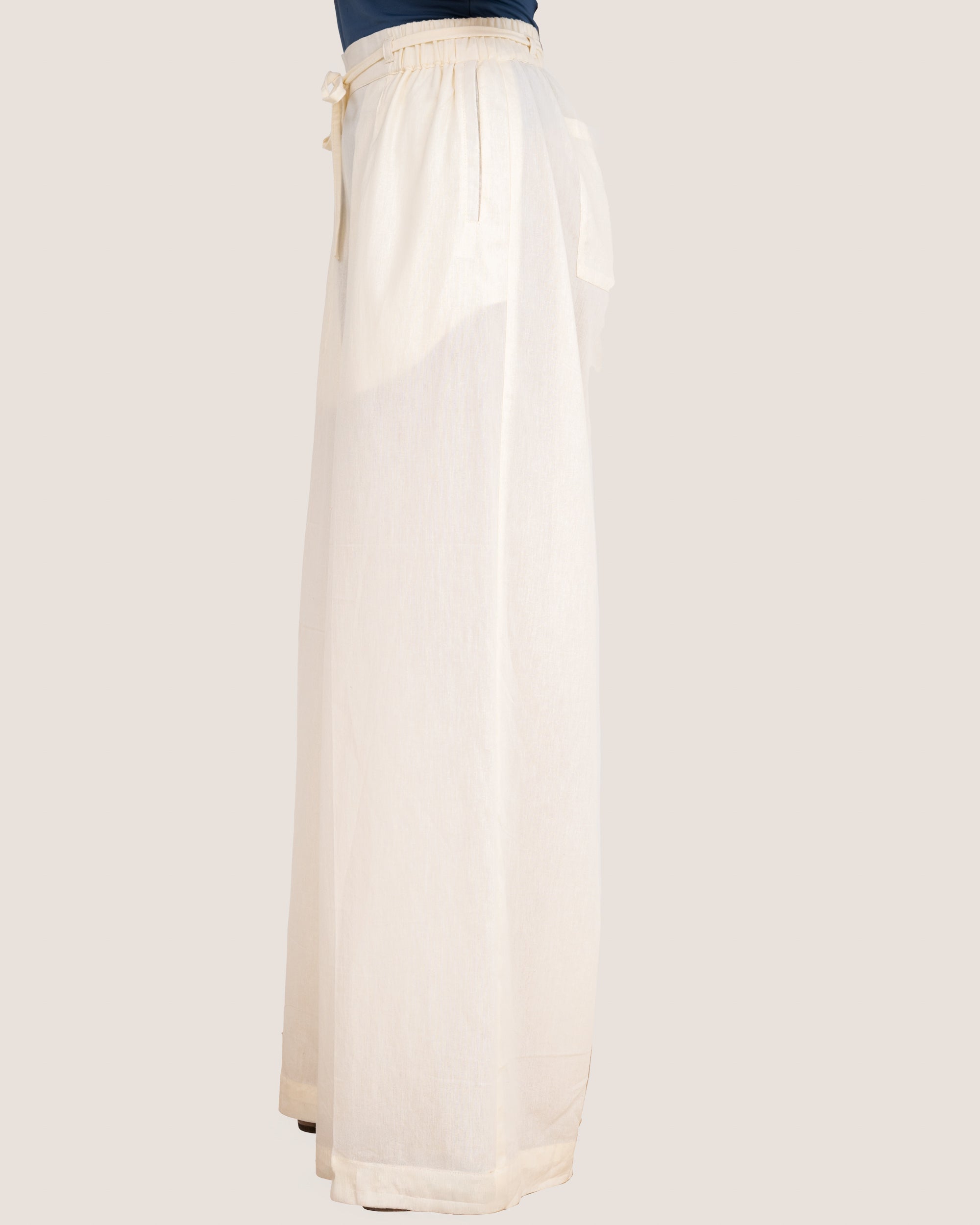 Orin Ivory Drawstrings Pants