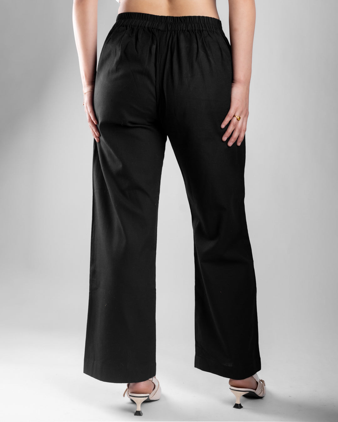 Solid Black Palazzo