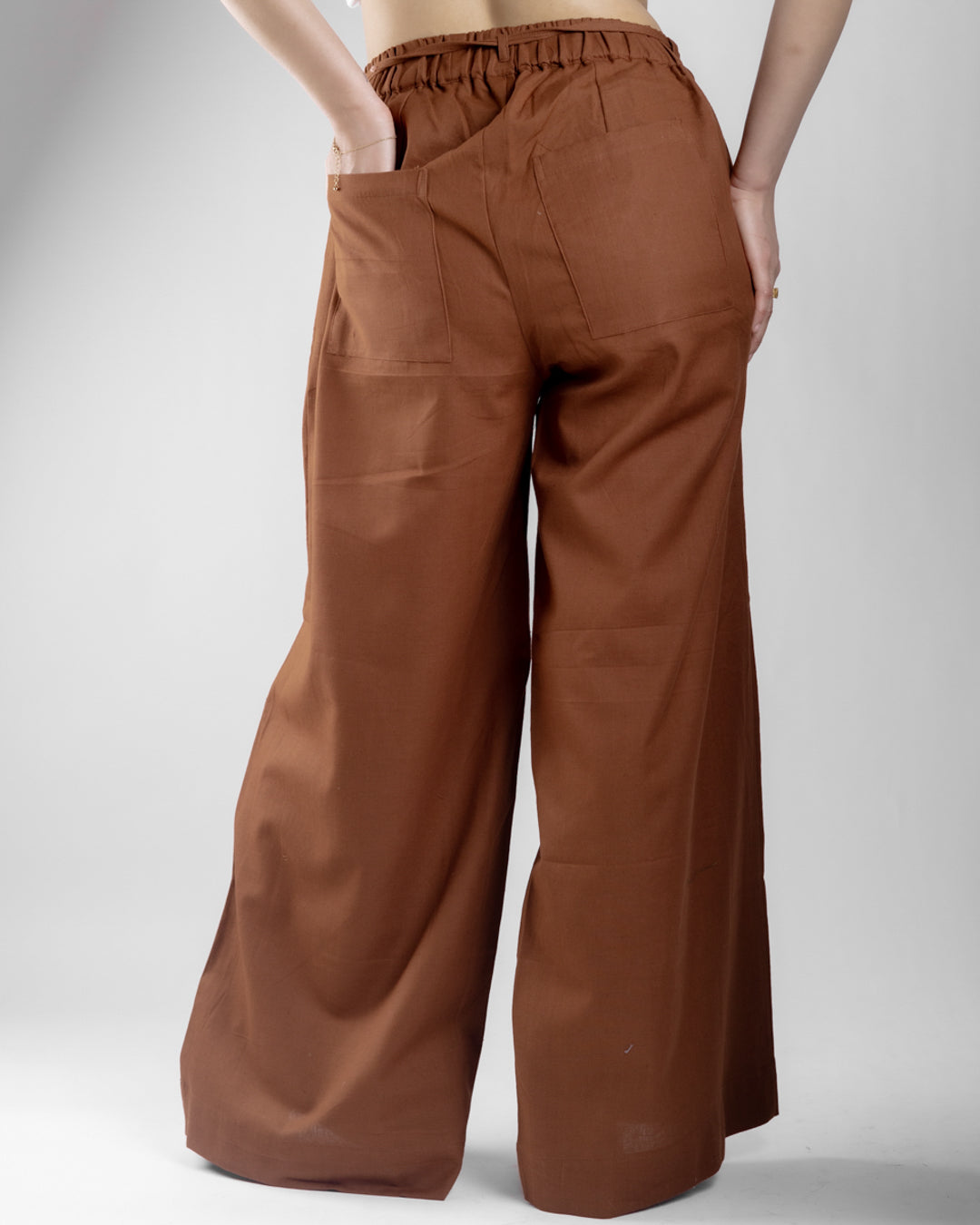 Orin Brown Drawstrings Pants