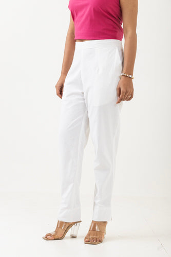 Solid White Pant