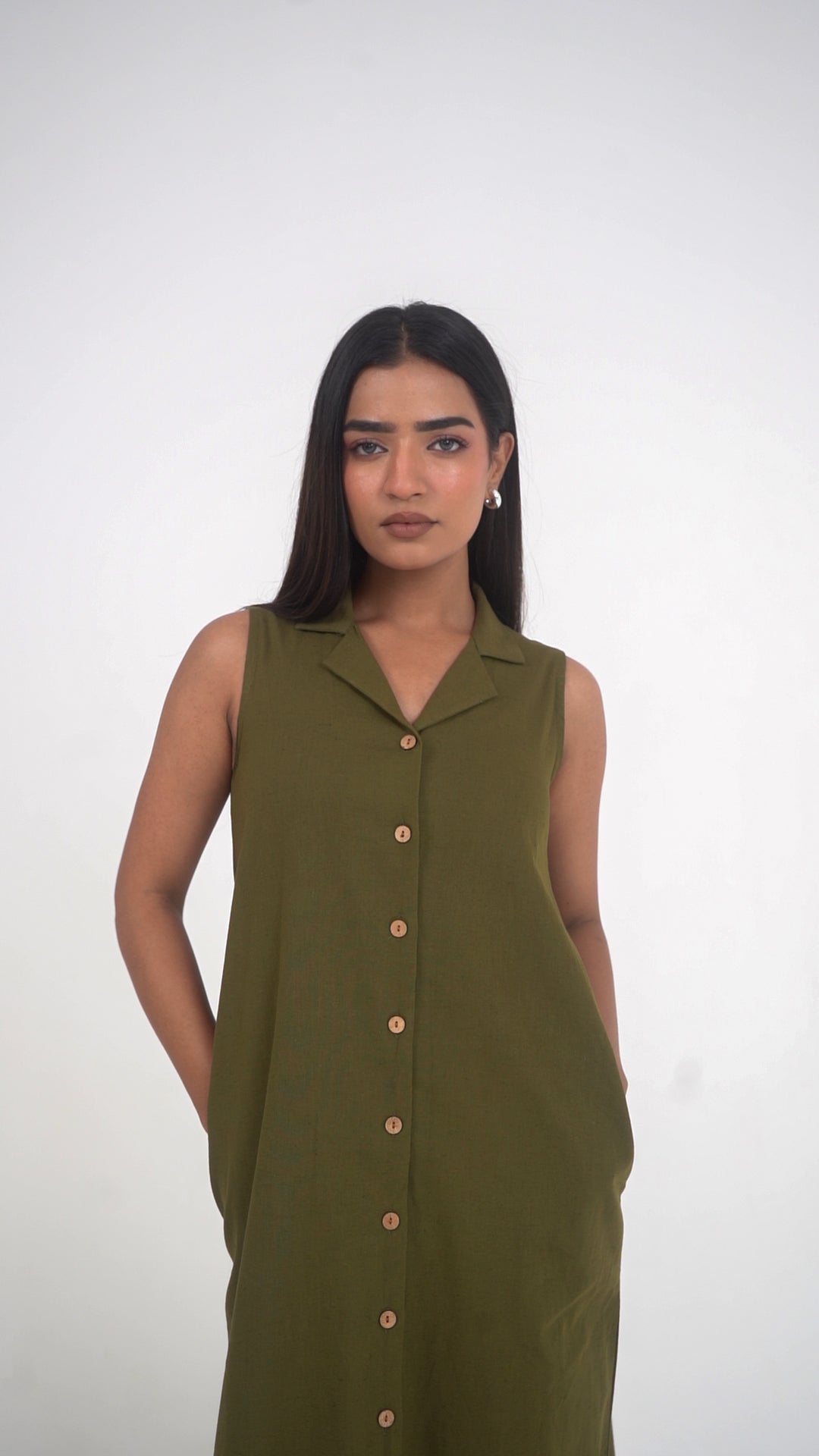 Aria Olive Green Dress