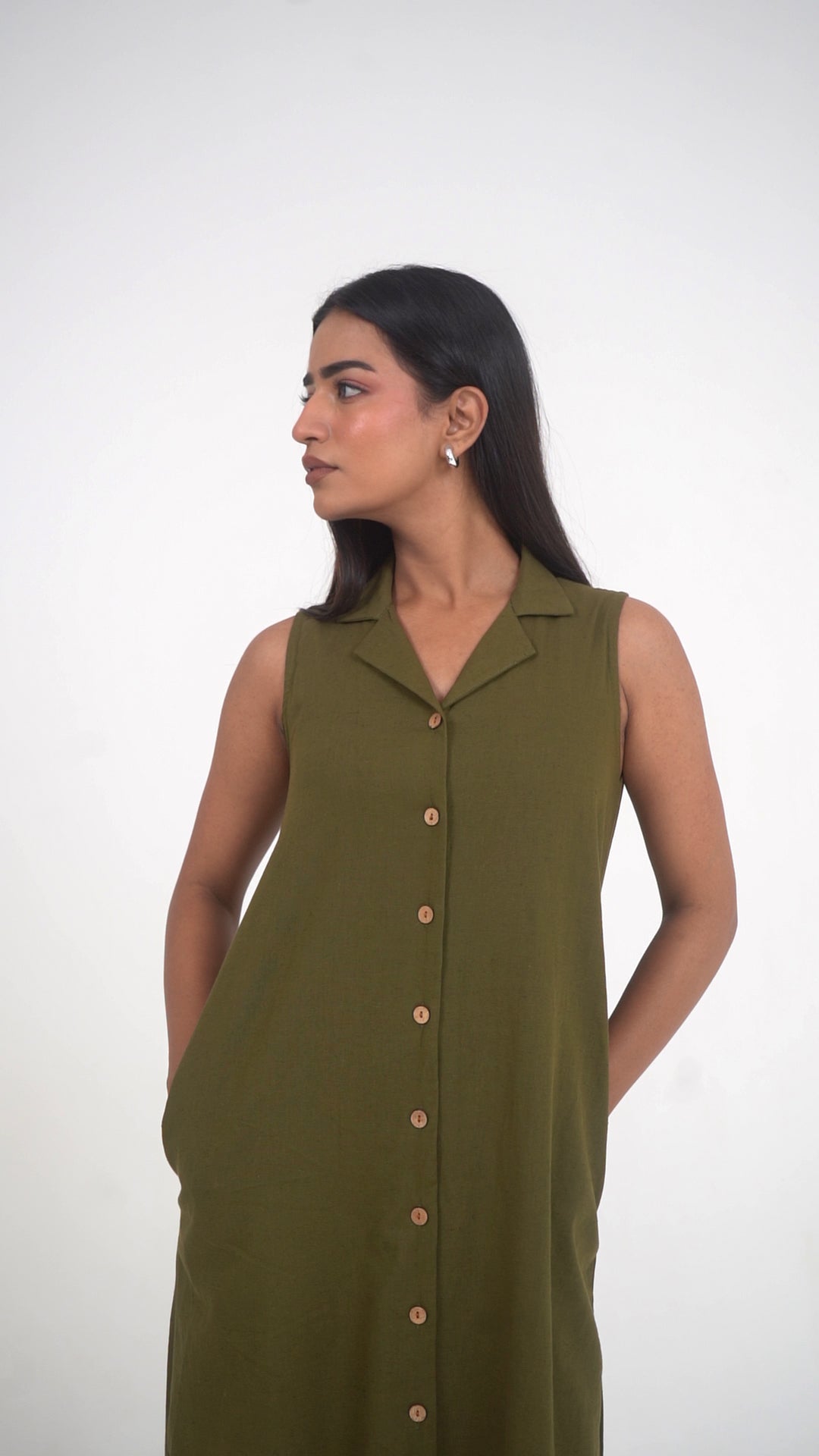 Aria Olive Green Dress